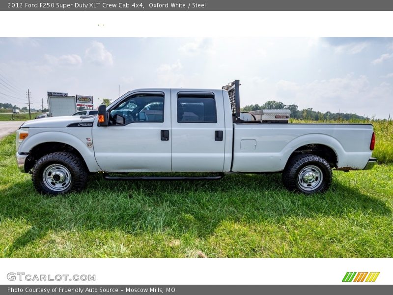 Oxford White / Steel 2012 Ford F250 Super Duty XLT Crew Cab 4x4