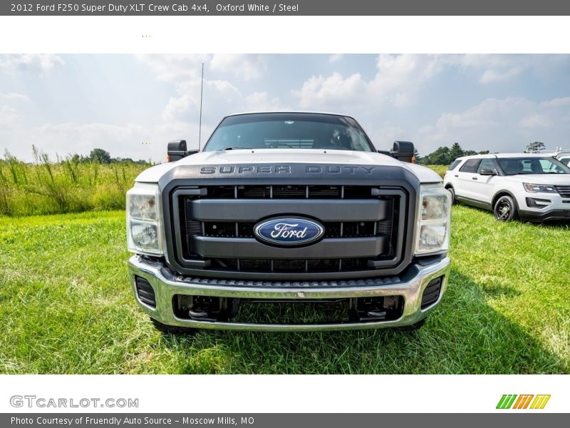 Oxford White / Steel 2012 Ford F250 Super Duty XLT Crew Cab 4x4