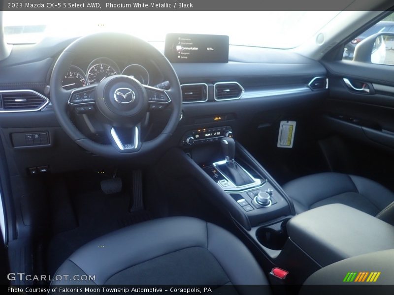 Rhodium White Metallic / Black 2023 Mazda CX-5 S Select AWD