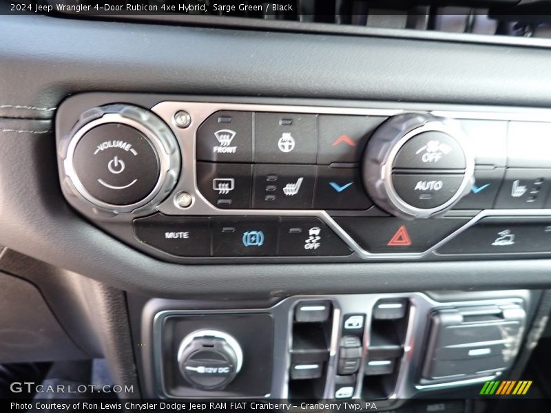 Controls of 2024 Wrangler 4-Door Rubicon 4xe Hybrid