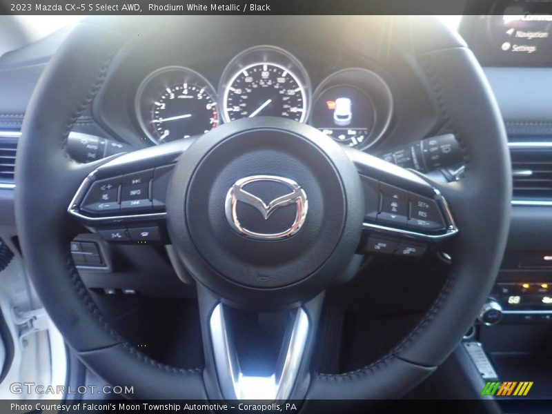 Rhodium White Metallic / Black 2023 Mazda CX-5 S Select AWD