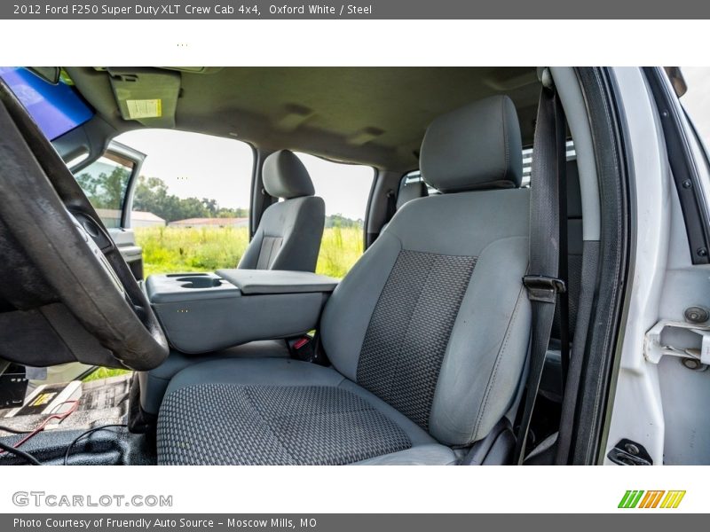 Oxford White / Steel 2012 Ford F250 Super Duty XLT Crew Cab 4x4