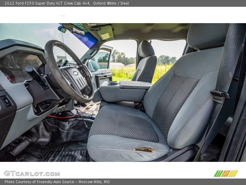 Oxford White / Steel 2012 Ford F250 Super Duty XLT Crew Cab 4x4