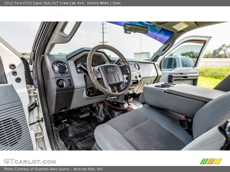 Oxford White / Steel 2012 Ford F250 Super Duty XLT Crew Cab 4x4