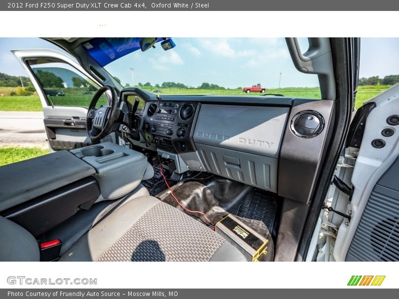 Oxford White / Steel 2012 Ford F250 Super Duty XLT Crew Cab 4x4