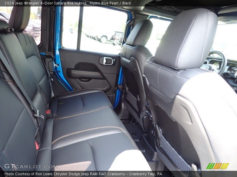 Hydro Blue Pearl / Black 2024 Jeep Wrangler 4-Door Sahara 4xe Hybrid