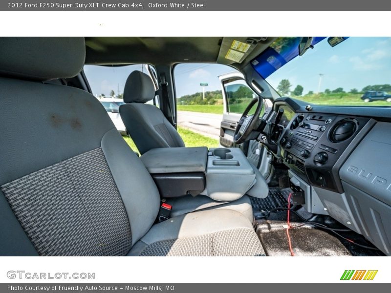 Oxford White / Steel 2012 Ford F250 Super Duty XLT Crew Cab 4x4