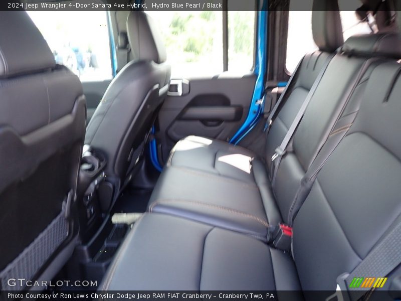 Hydro Blue Pearl / Black 2024 Jeep Wrangler 4-Door Sahara 4xe Hybrid