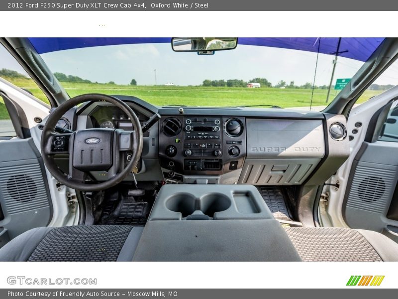 Oxford White / Steel 2012 Ford F250 Super Duty XLT Crew Cab 4x4