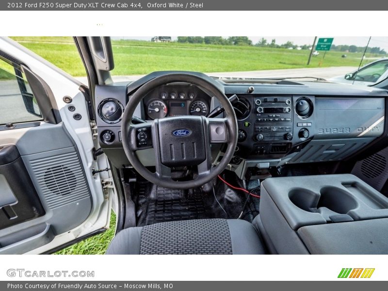 Oxford White / Steel 2012 Ford F250 Super Duty XLT Crew Cab 4x4