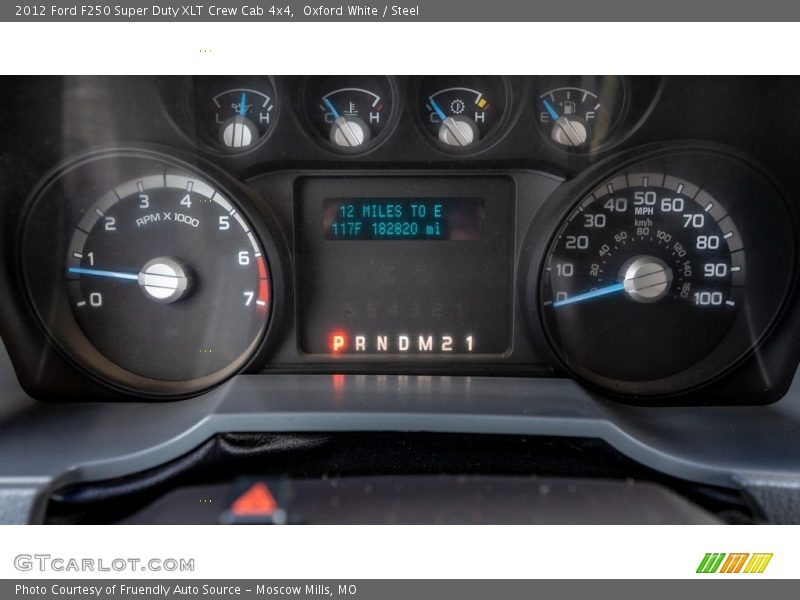 Oxford White / Steel 2012 Ford F250 Super Duty XLT Crew Cab 4x4