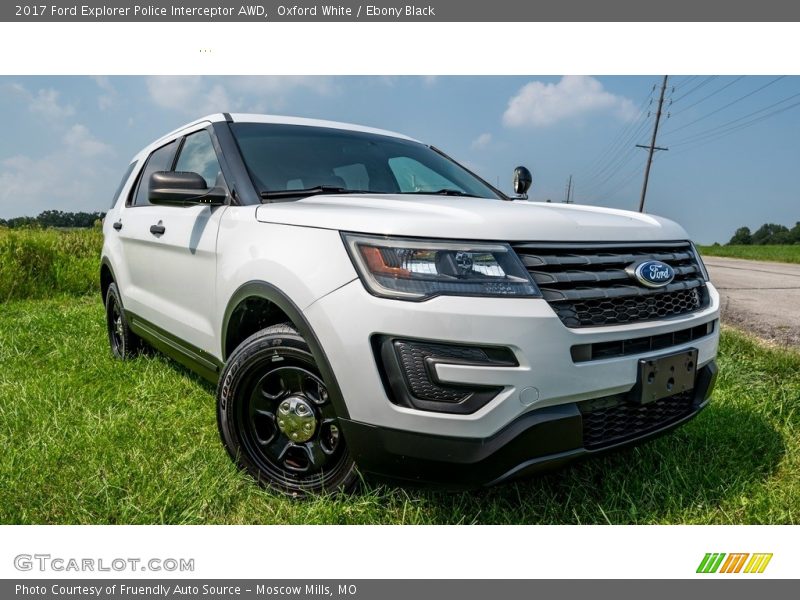 Oxford White / Ebony Black 2017 Ford Explorer Police Interceptor AWD