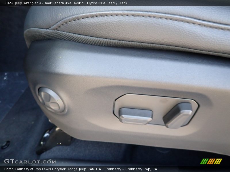 Hydro Blue Pearl / Black 2024 Jeep Wrangler 4-Door Sahara 4xe Hybrid