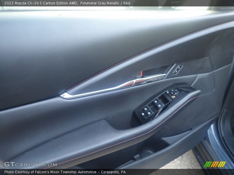Polymetal Gray Metallic / Red 2023 Mazda CX-30 S Carbon Edition AWD