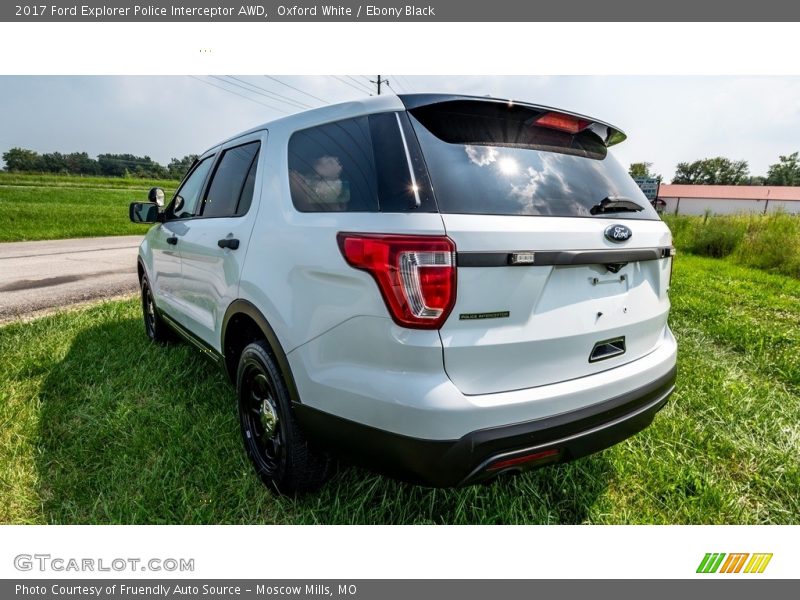 Oxford White / Ebony Black 2017 Ford Explorer Police Interceptor AWD