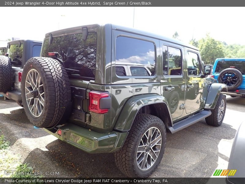 Sarge Green / Green/Black 2024 Jeep Wrangler 4-Door High Altitude 4xe Hybrid