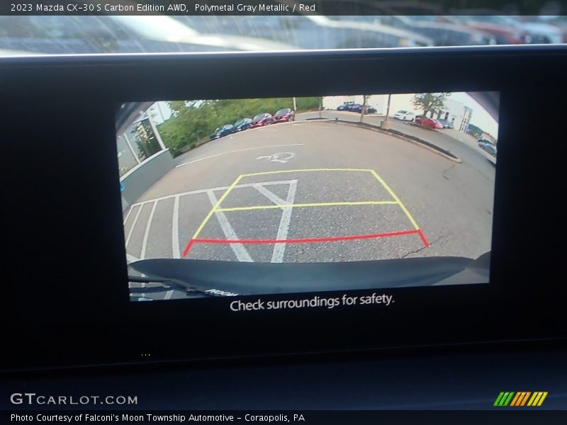 Polymetal Gray Metallic / Red 2023 Mazda CX-30 S Carbon Edition AWD