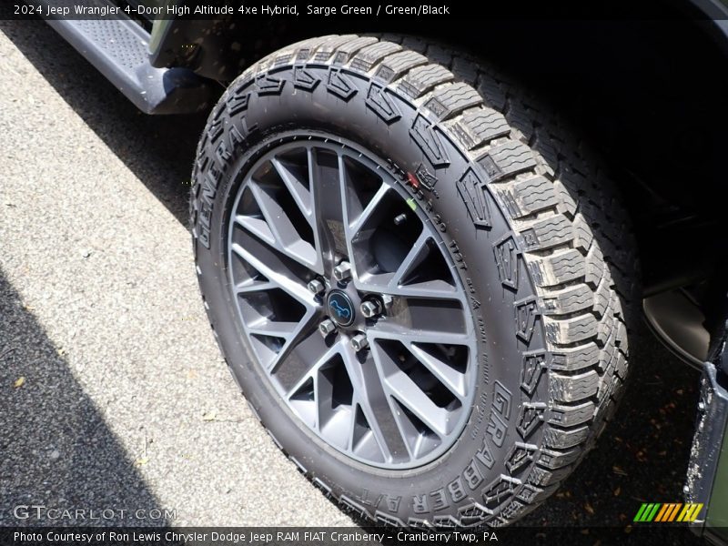 Sarge Green / Green/Black 2024 Jeep Wrangler 4-Door High Altitude 4xe Hybrid
