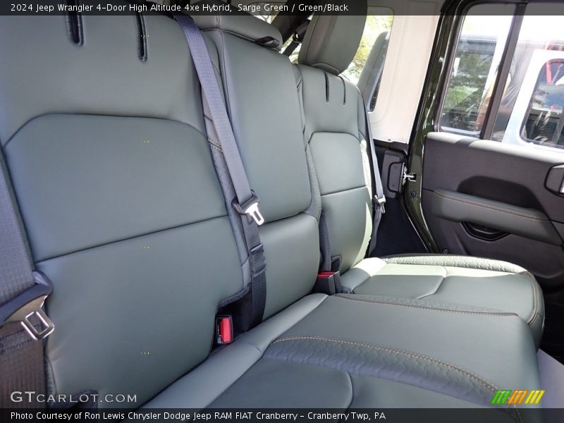 Sarge Green / Green/Black 2024 Jeep Wrangler 4-Door High Altitude 4xe Hybrid