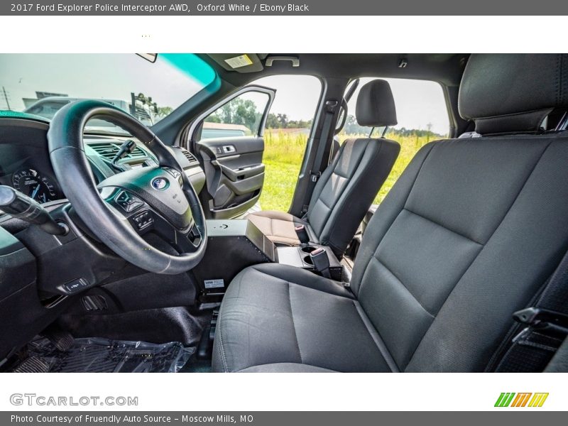 Oxford White / Ebony Black 2017 Ford Explorer Police Interceptor AWD