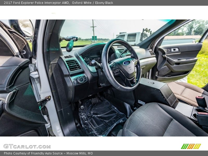 Oxford White / Ebony Black 2017 Ford Explorer Police Interceptor AWD