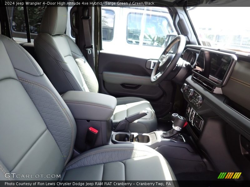 Sarge Green / Green/Black 2024 Jeep Wrangler 4-Door High Altitude 4xe Hybrid