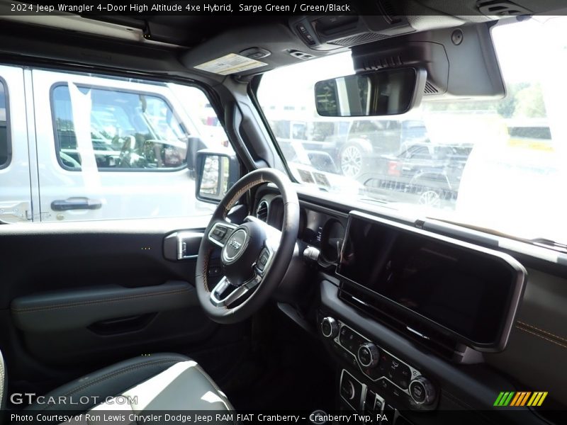 Sarge Green / Green/Black 2024 Jeep Wrangler 4-Door High Altitude 4xe Hybrid