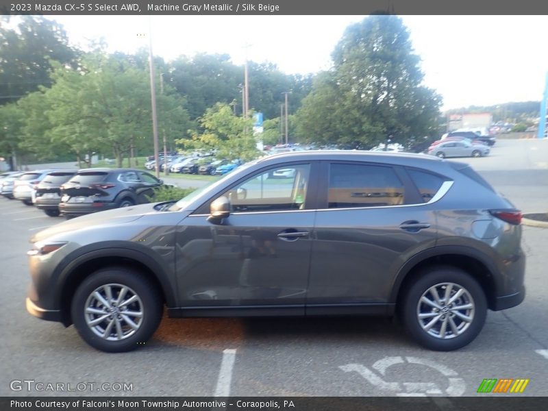 Machine Gray Metallic / Silk Beige 2023 Mazda CX-5 S Select AWD