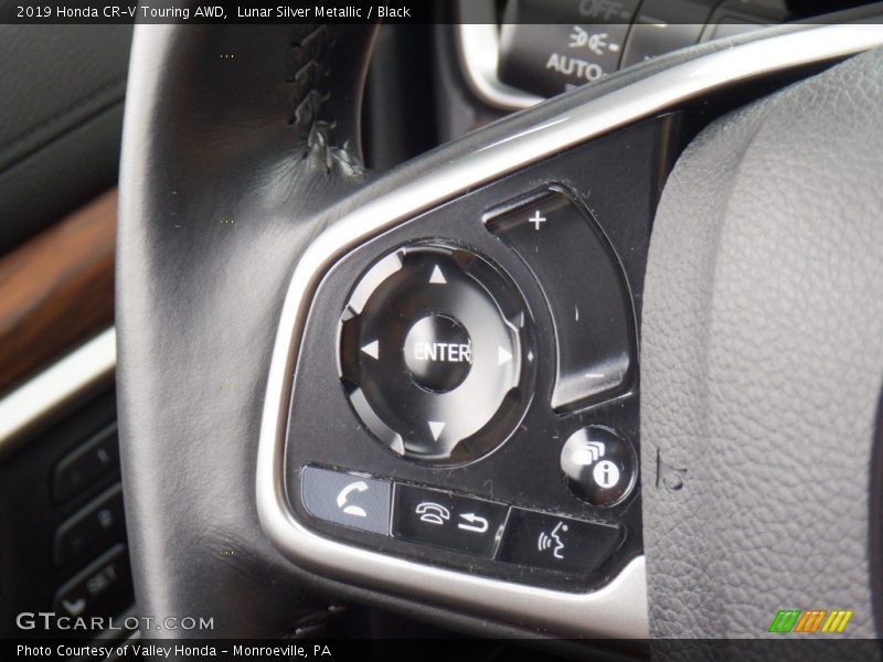 Lunar Silver Metallic / Black 2019 Honda CR-V Touring AWD
