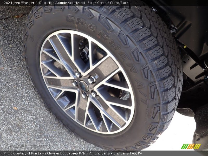 Sarge Green / Green/Black 2024 Jeep Wrangler 4-Door High Altitude 4xe Hybrid