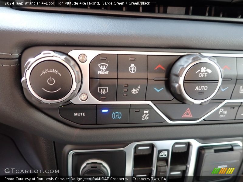 Sarge Green / Green/Black 2024 Jeep Wrangler 4-Door High Altitude 4xe Hybrid