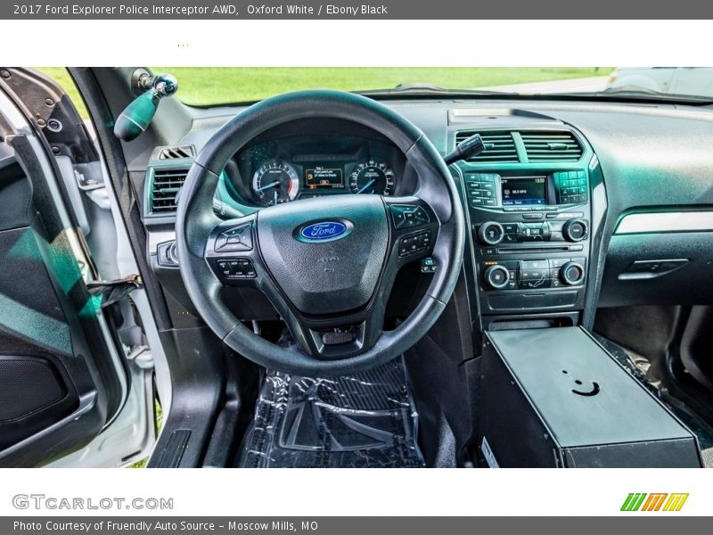 Oxford White / Ebony Black 2017 Ford Explorer Police Interceptor AWD