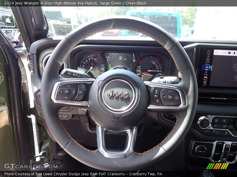 Sarge Green / Green/Black 2024 Jeep Wrangler 4-Door High Altitude 4xe Hybrid