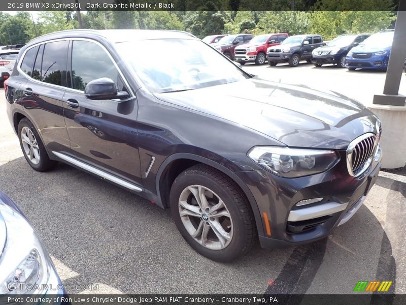 Dark Graphite Metallic / Black 2019 BMW X3 xDrive30i