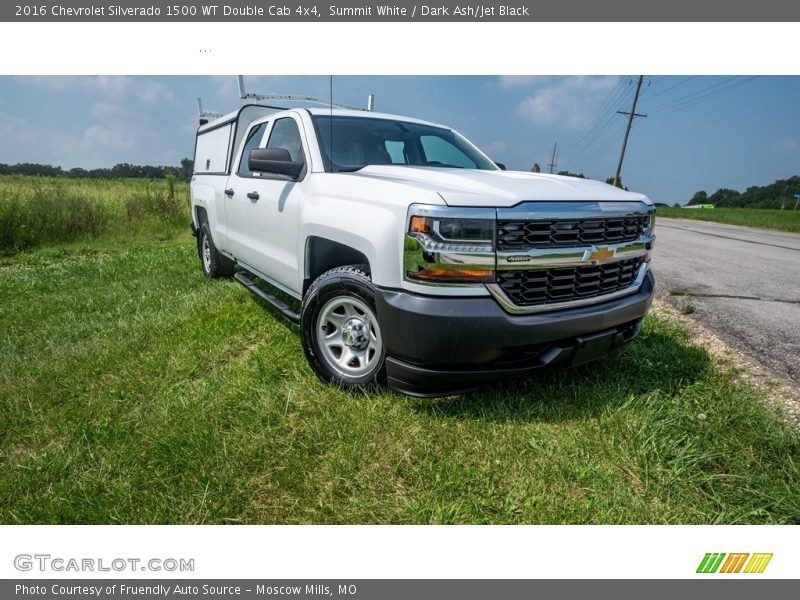 Summit White / Dark Ash/Jet Black 2016 Chevrolet Silverado 1500 WT Double Cab 4x4