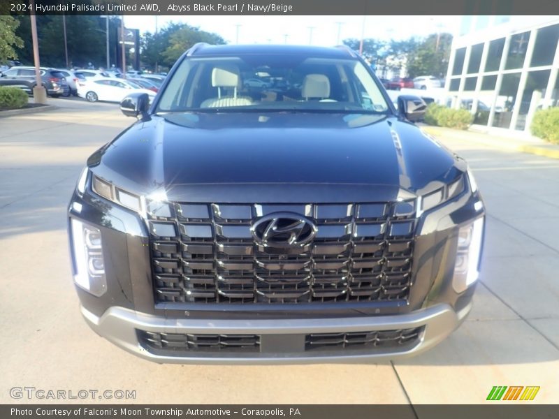 Abyss Black Pearl / Navy/Beige 2024 Hyundai Palisade Limited AWD