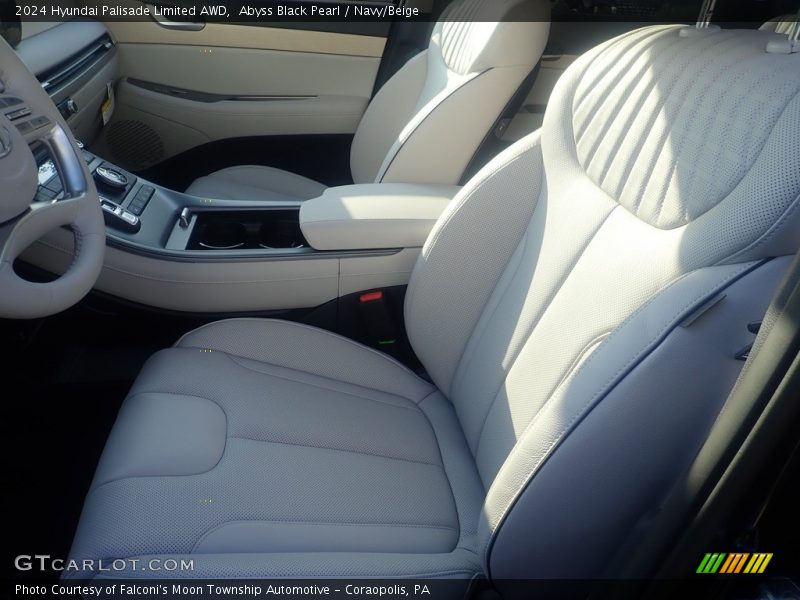 Abyss Black Pearl / Navy/Beige 2024 Hyundai Palisade Limited AWD
