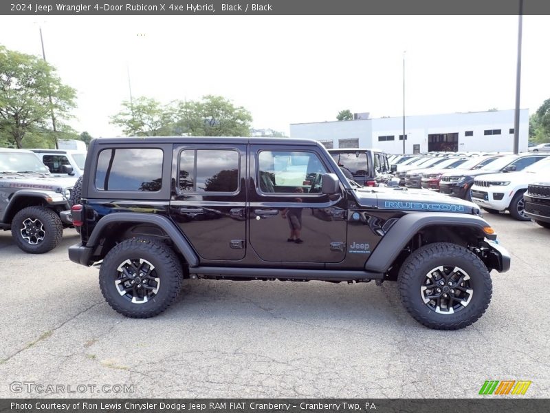 Black / Black 2024 Jeep Wrangler 4-Door Rubicon X 4xe Hybrid