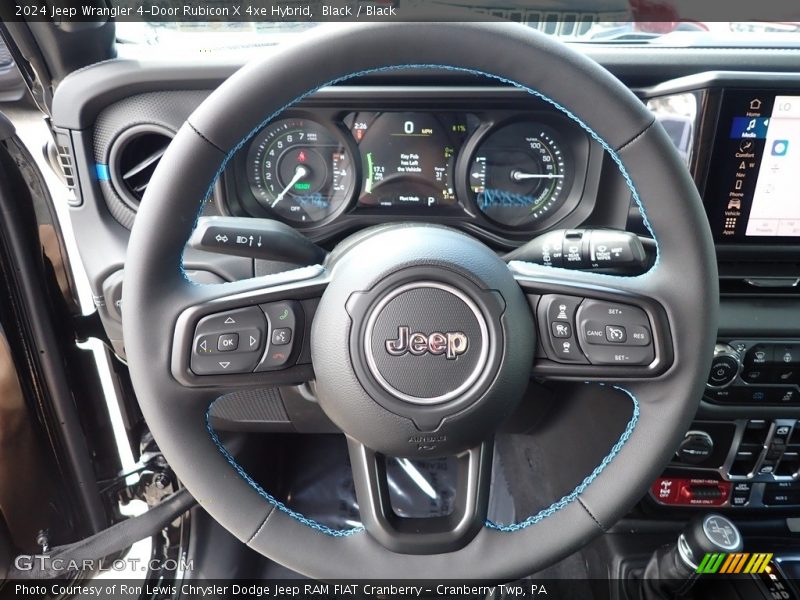 Black / Black 2024 Jeep Wrangler 4-Door Rubicon X 4xe Hybrid