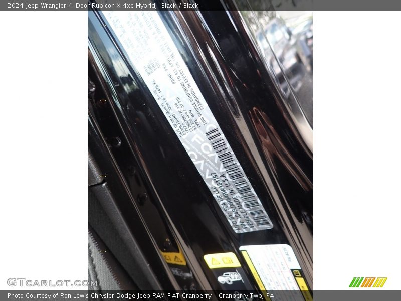 Black / Black 2024 Jeep Wrangler 4-Door Rubicon X 4xe Hybrid
