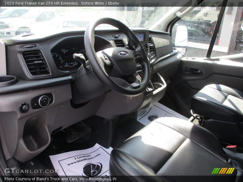 Oxford White / Ebony 2020 Ford Transit Van 250 HR Extended