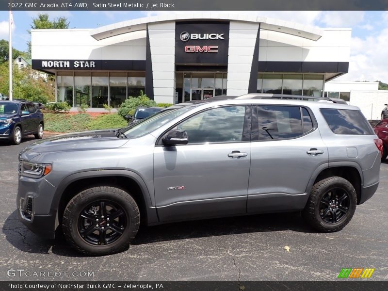 Satin Steel Metallic / Jet Black 2022 GMC Acadia AT4 AWD