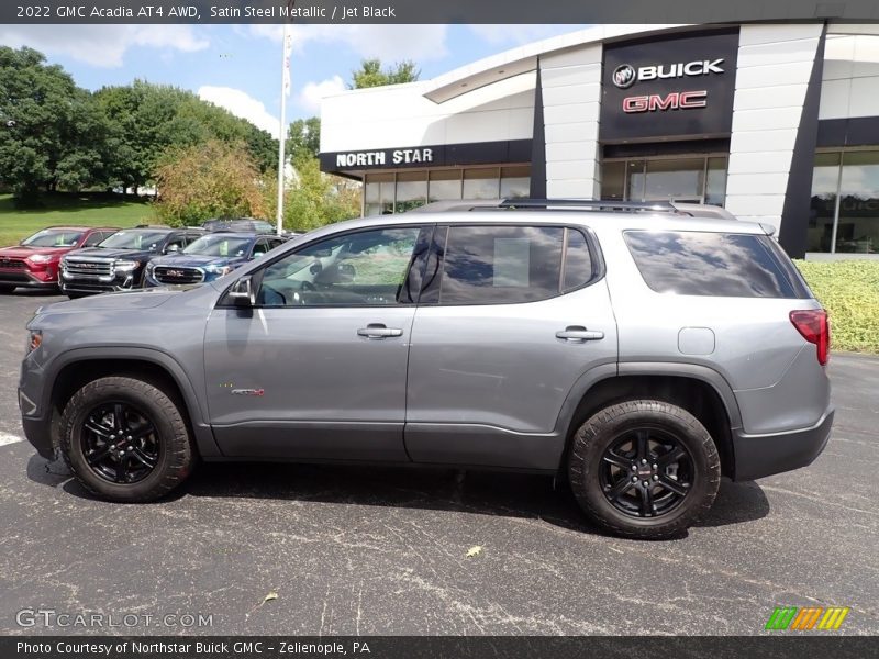 Satin Steel Metallic / Jet Black 2022 GMC Acadia AT4 AWD