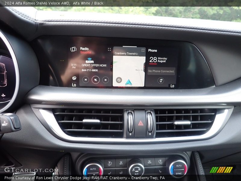 Controls of 2024 Stelvio Veloce AWD