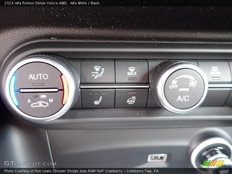 Controls of 2024 Stelvio Veloce AWD