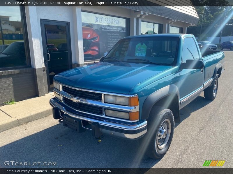 Bright Blue Metallic / Gray 1998 Chevrolet C/K 2500 K2500 Regular Cab 4x4