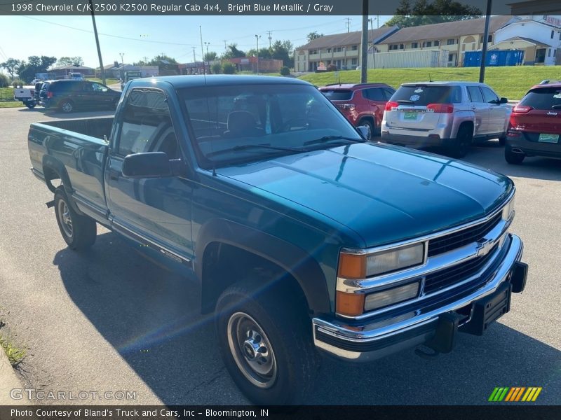 Bright Blue Metallic / Gray 1998 Chevrolet C/K 2500 K2500 Regular Cab 4x4
