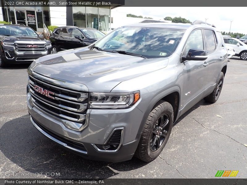 Satin Steel Metallic / Jet Black 2022 GMC Acadia AT4 AWD