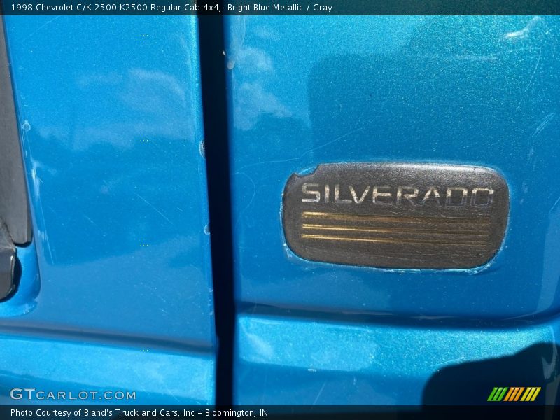 Bright Blue Metallic / Gray 1998 Chevrolet C/K 2500 K2500 Regular Cab 4x4