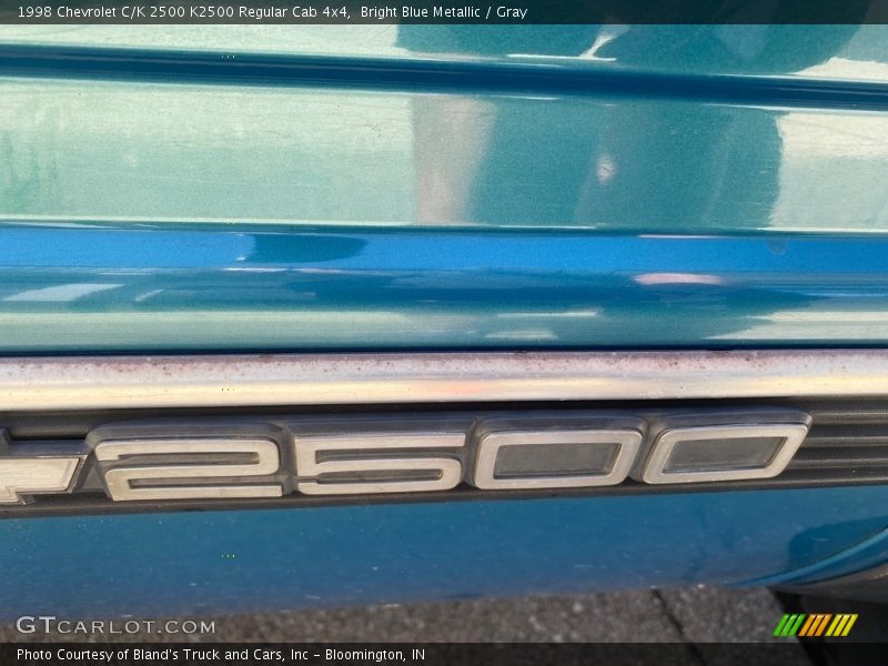 Bright Blue Metallic / Gray 1998 Chevrolet C/K 2500 K2500 Regular Cab 4x4